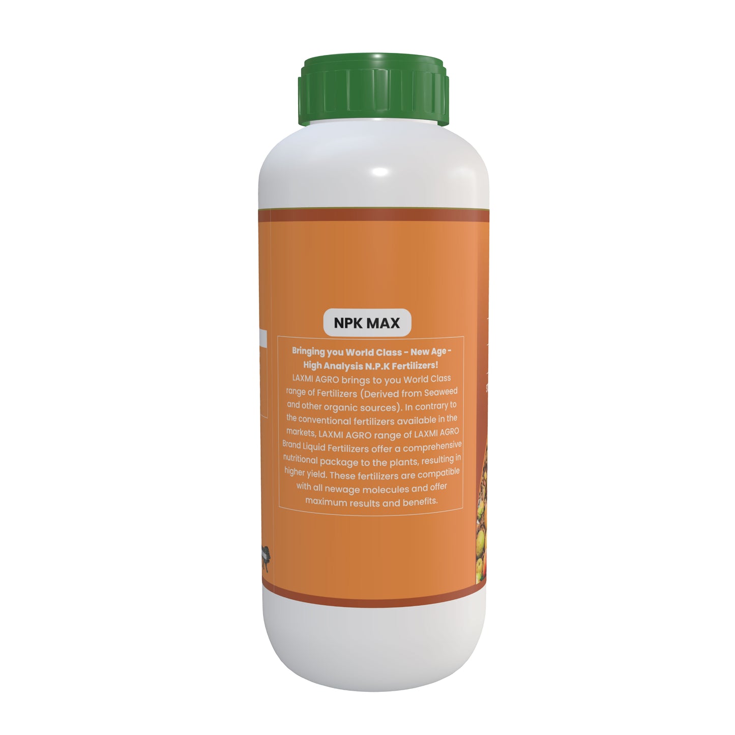 Laxmi Agro NPK Fluid 40 Max Fertilizer | Boost Your Harvest | High-Analysis Liquid Fertilizer | Stop dropping of fruits from plant | Strong to holding fruit of plant | 1 Liter